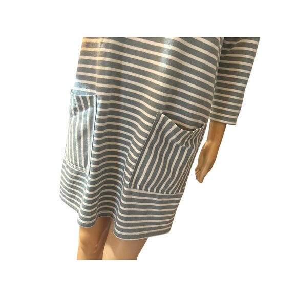 Abercrombie & Fitch Womens Pocket Stripe Shift Dress Size M Nautical Coastal Neo - Picture 7 of 8